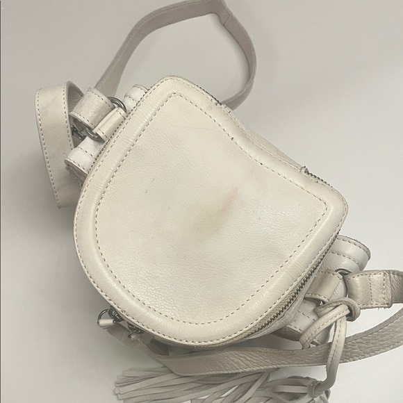 Cut n’ Paste Los Angeles Anthro Cream Leather Crossbody Bag